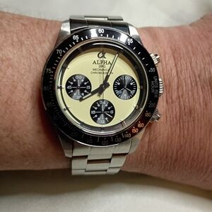 Alpha 1993 Seagull ST1903 Chronograph Watch Paul Newman homage